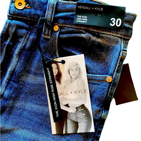 Kendall + Kylie The Icon High Rise Straight Jeans - Picture 2 of 7